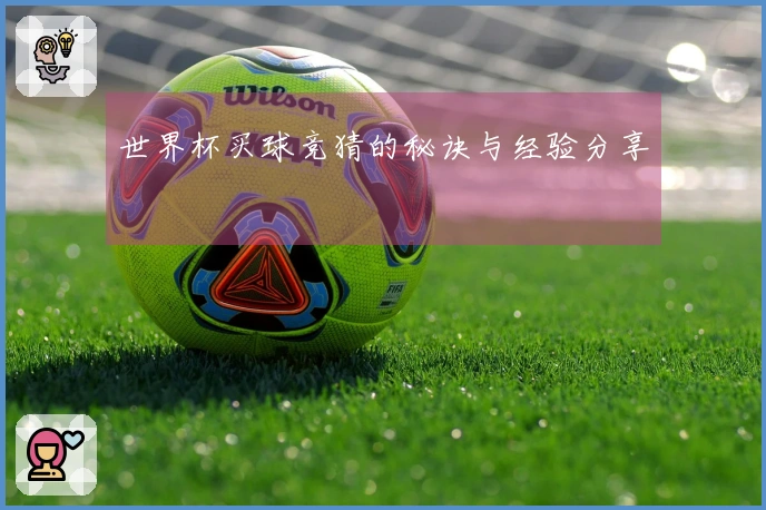 世界杯买球竞猜的秘诀与经验分享
